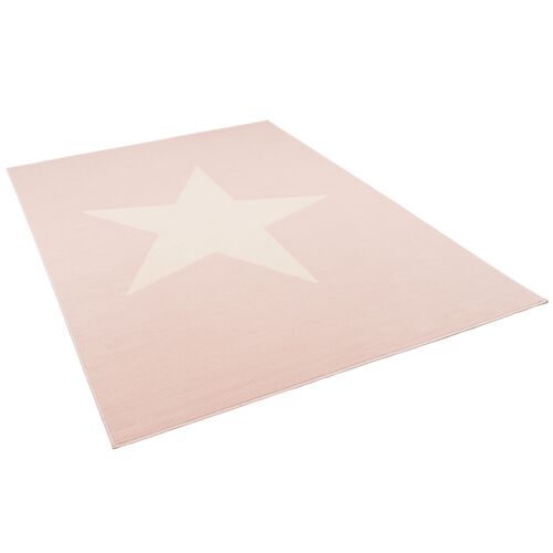 Pergamon Trendline Kids - Tapis Pour Enfant - Motifs Étoile Rose Pastel Rose 120x170 Cm