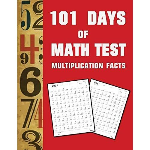 101 Day Of Math Test Multiplication Facts ( 100 Pages)