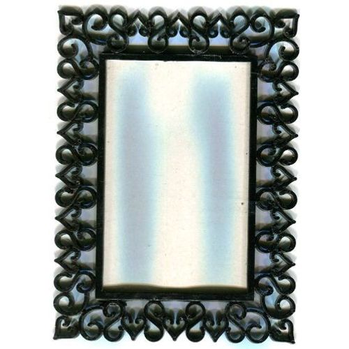 Vintage - Cadre Photo - 14 X 19 Cm - En Plastique Et Verre