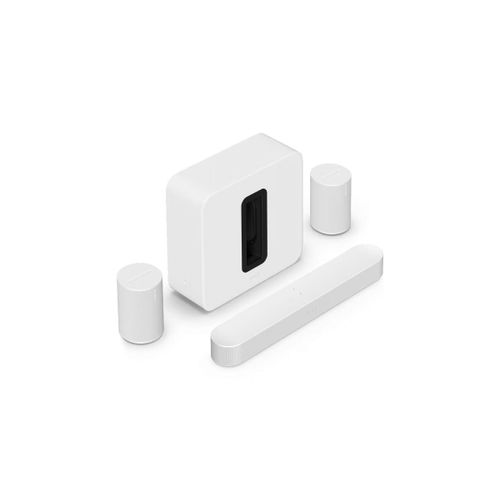 Pack Sonos avec Beam (gen.2), sub 4 et 2 ERA 100 blanches
