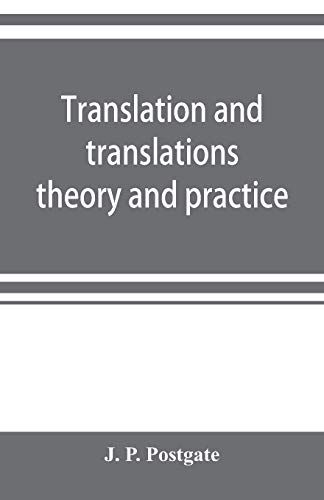 Translation And Translations; Theory And Practice