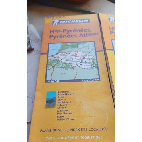 Hautes Pyrénées, Pyrénées Atlantique Carte 342 Michelin