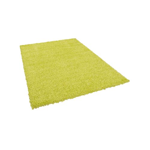 Pergamon Aloha - Tapis Shaggy À Poils Longs Vert Citron 120x170 Cm