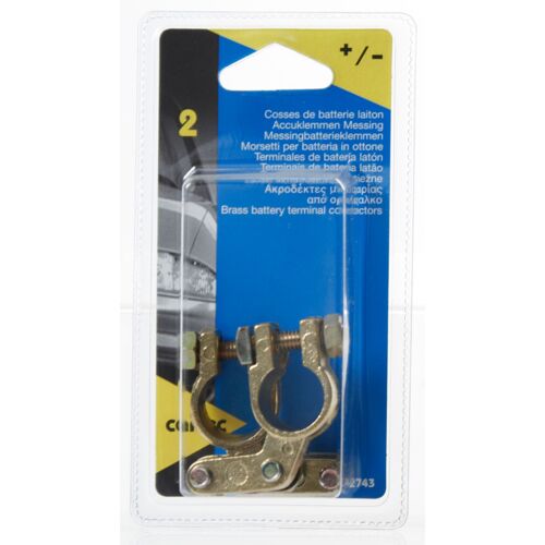 Cartec 2 Cosses Batterie : 1+ 1- Laiton