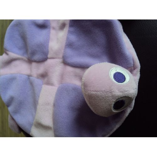 Doudou Tortue Plat Vert Baudet/ Mauve Violet