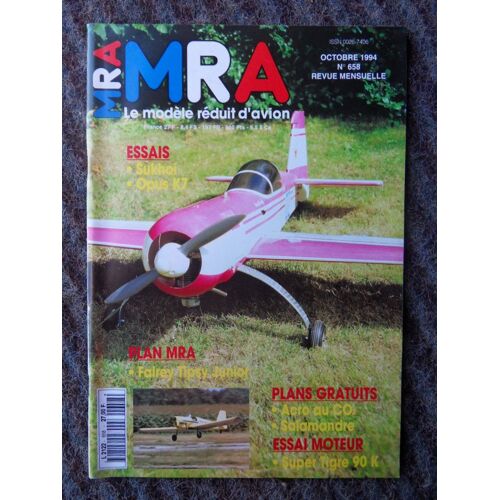 Mra Le Modele Reduit D Avion N°658-Octobre 1994