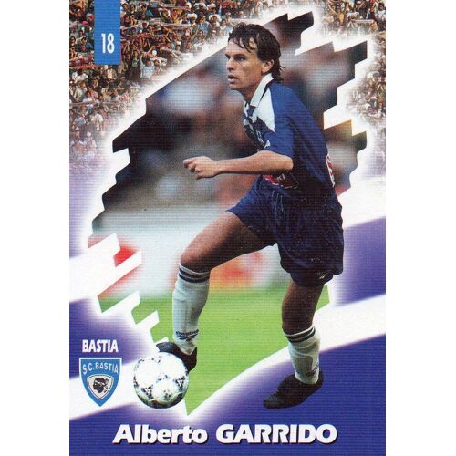 Carte Official Football Cards 1998 Alberto Garrido Bastia