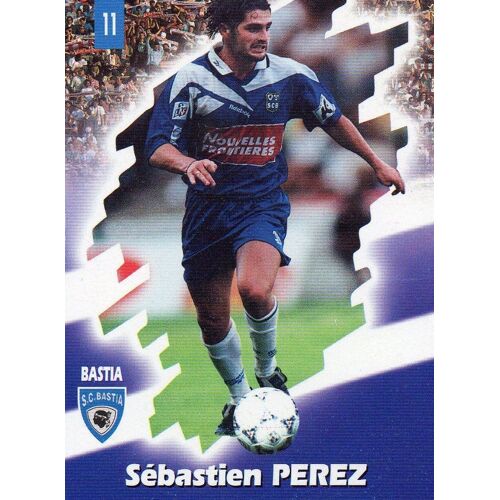 Carte Official Football Cards 1998 Sebastien Perez Bastia
