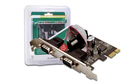 DIGITUS DS-30000 - Adaptateur série - PCI Express x1 - série - 2 ports