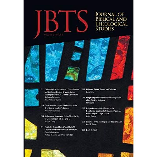 Journal Of Biblical And Theological Studies, Issue 3.2