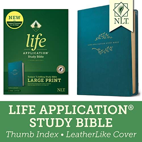 Nlt Life Application Study Bible, Third Edition, Personal Size (Leatherlike, Teal Blue, Indexed)