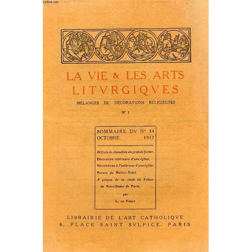 La Vie & Les Arts Liturgiques, N° 34, Oct. 1917
