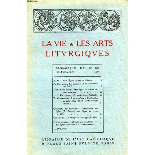 La Vie & Les Arts Liturgiques, N° 107, Nov. 1923