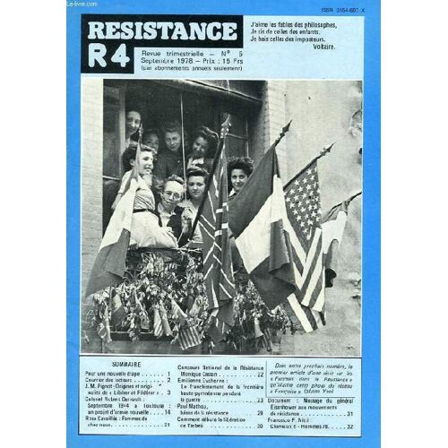 Resistance R4, N° 5, Sept. 1978