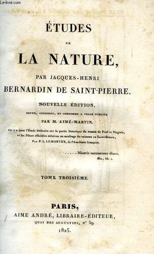 Etudes De La Nature, Tome Iii