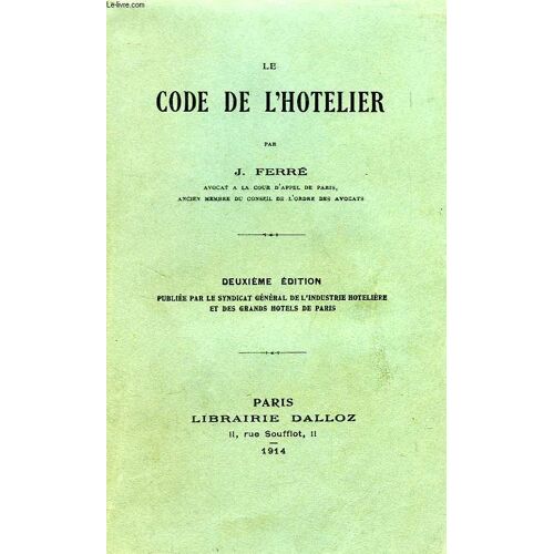 Le Code De L'hotelier