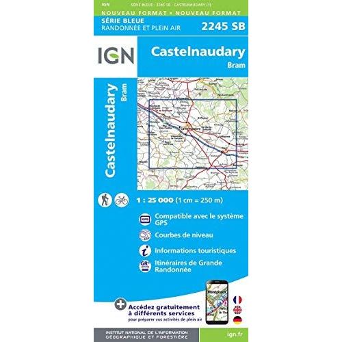 Castelnaudary-Bram 1:25 000