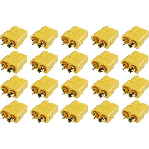 Connecteur Femelle Pour Accu Xt60 Doré(E) Reely 20 Pc(S)-Reely