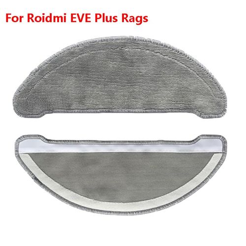 Pi¿¿ces De Rechange Lavables Pour Aspirateur Robot Xiaomi Roidmi Eve Plus, Chiffons De Serpilli¿¿re De Haute Qualit¿¿, Accessoires De Remplacement 9109-May18758