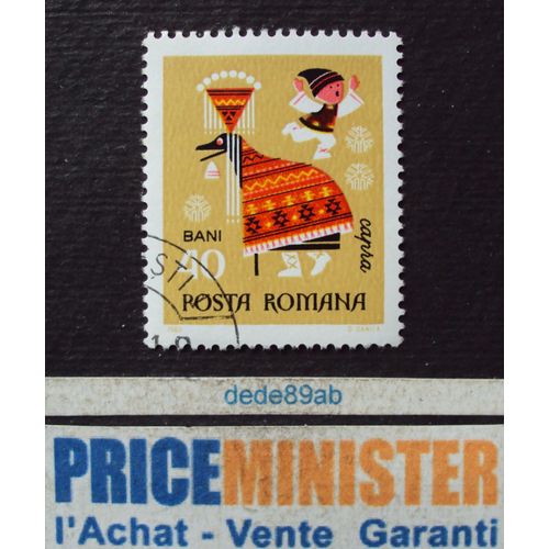Roumanie..  40b Posta Romana . Nouvel An 1969 . Oblitéré.