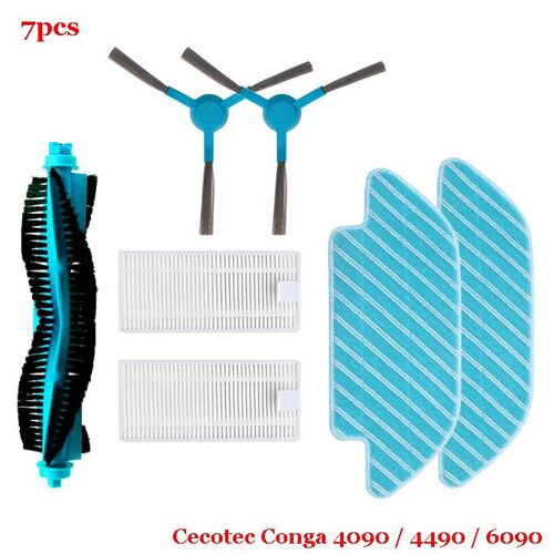 Pièces de rechange pour Cecotec Conga 4090 4490 5090 aspirateur Robot, brosse latérale principale, filtre Hepa, accessoires en tissu