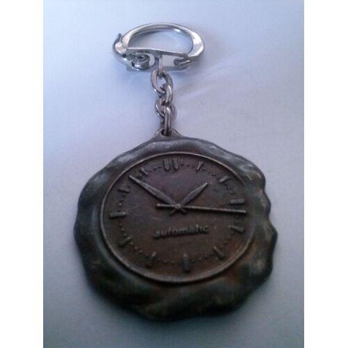 Porte Clé Métallique Horloge