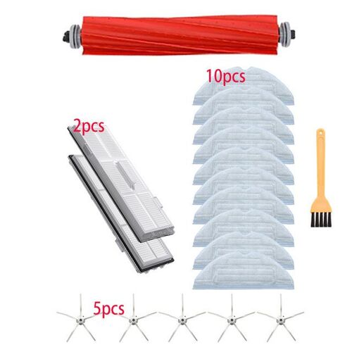 Filtre Hepa pour Xiaomi Roborock T7, T7S, T7plus, T7Splus, S7, brosse latérale, chiffons de vadrouille, pièces de rechange de gril de vadrouille, haute qualité