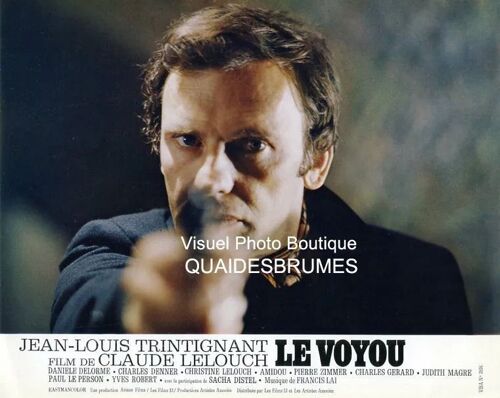 Le Voyou : Jeu A De 12 Photos D'exploitation Cinématographique - Format 21x27 Cm - De Claude Lelouch Avec Jean-Louis Trintignant, Danièle Delorme, Charles Denner, Sacha Distel, Amidou - 1970
