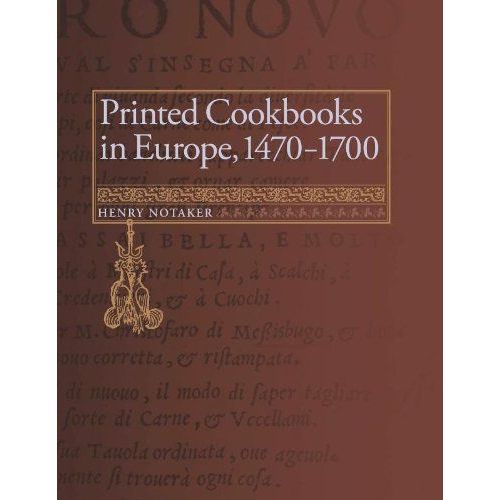 Printed Cookbooks In Europe, 1470-1700
