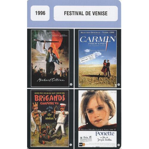 Fiche Monsieur Cinema Festival De Venise 1996