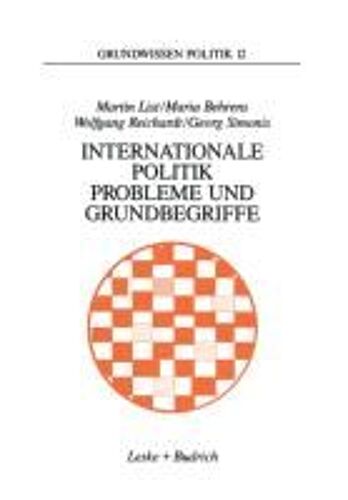 Internationale Politik. Probleme Und Grundbegriffe