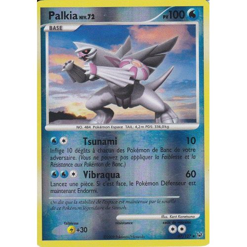 Carte Pokemon - Palkia - 37/127 - Holo Reverse - Rare - Platine -