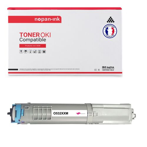 1 Toner pour OKI 46490606 Magenta 6000 Pages avec OKI C 532 DN OKI C 542 DN OKI MC 563 DN OKI MC 573 DN