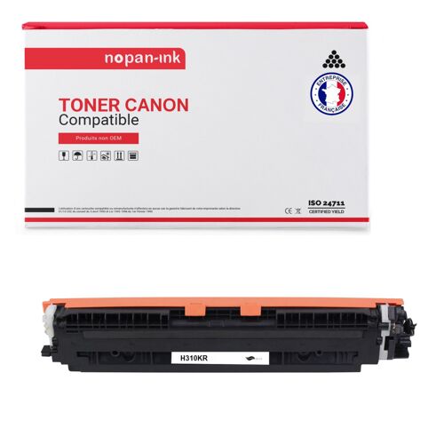 1 Toner pour CANON EP729 4370B002 (CE310) Black 1200 Pages avec Canon Lasersot LBP-7000 Series Canon i-SENSYS LBP-7000 Series Canon i-SENSYS LBP-7010 c Canon i-SENSYS LBP-7018 c