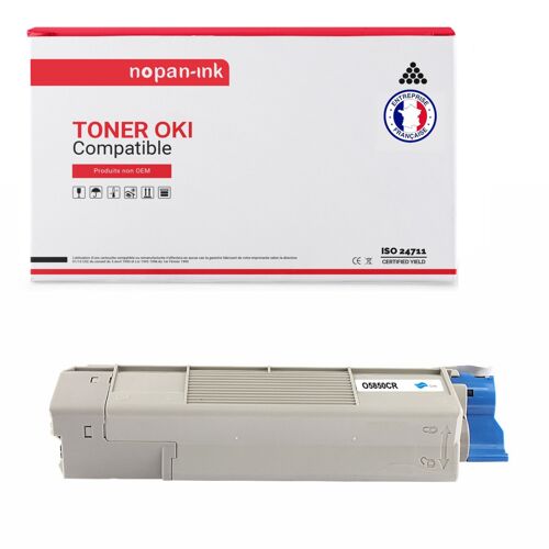 1 Toner pour OKI 43865723 Cyan 6000 Pages avec OKI C 5850 OKI C 5850 DN OKI C 5850 N OKI C 5850 Series OKI C 5950 OKI C 5950 CDTN OKI C 5950 DN OKI C 5950 DTN OKI C 5950 N OKI C 5950 Series OKI C 6150