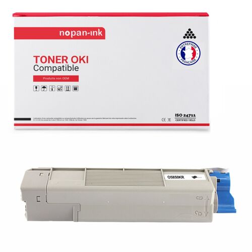 1 Toner pour OKI 43865724 Black 8000 Pages avec OKI C 5850 OKI C 5850 DN OKI C 5850 N OKI C 5850 Series OKI C 5950 OKI C 5950 CDTN OKI C 5950 DN OKI C 5950 DTN OKI C 5950 N OKI C 5950 Series OKI C 615