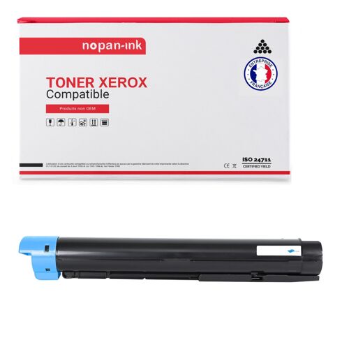 1 Toner pour XEROX 006R01460 Cyan 15000 Pages avec Xerox WC 7120 7125 7220 7220 i 7225 7225 i - WorkCentre 7120 7120 S 7120 Series 7125 7125 T 7220 7220 i 7225 7225 i