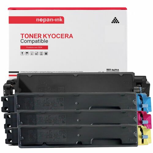 4 Toner pour KYOCERA TK5345 Black + Cyan + Magenta + Jaune BK:17000 CMY:9000 Pages avec Kyocera TASKalfa 352 ci