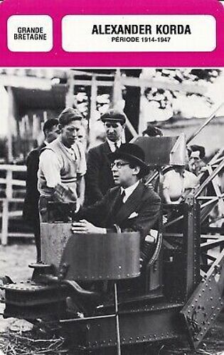 Fiche Monsieur Cinema Alexander Korda [1914-1947]