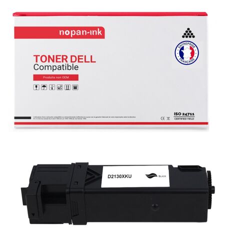 1 Toner pour DELL 593-10312 Black 2500 Pages avec Dell 2130cn 2135cn