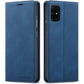 Coque Pour Samsung Galaxy A41, Housse En Cuir Premium Pu Portefeuille Etui, [Fentes Pour Cartes] [Fermoir Magnetique] [Stand Fonction] Flip Coque Pour Samsung Galaxy A41 - Bleu