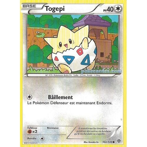 Togepi 102/135 - Pokemon Tempête Plasma