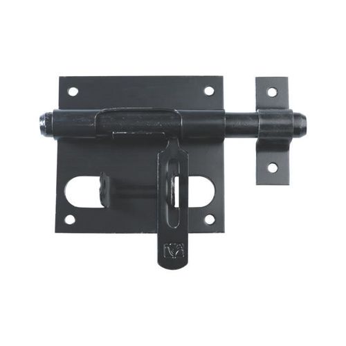 TORBEL - Verrou de box avec porte cadenas diamêtre 10mm gache noir - TORBEL