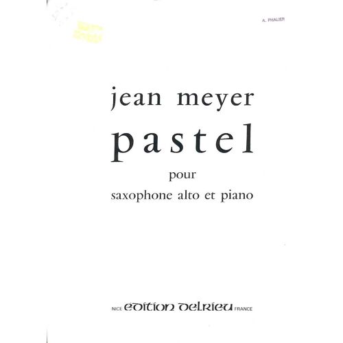 Pastel Pour Saxo Alto Et Piano