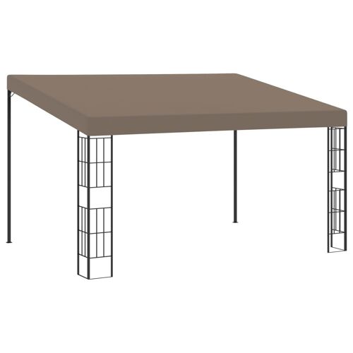 Vidaxl Belvédère Mural 4x3 M Taupe Tissu