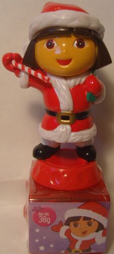 Figurine Dora L'exploratrice En Père Noël - Boite Bonbons