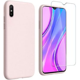 Coque Silicone Rose + Verre Trempe Pour Xiaomi Redmi 9A Little Boutik®
