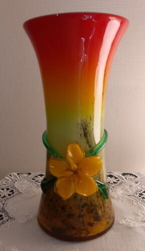 Vase En Pâte De Verre.