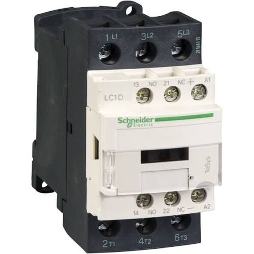 LC1D32BD Schneider - Contacteur moteur tripolaire - 3NO - 32A - Bobine 24Vcc - Vis étrier - Tesys LC1D32