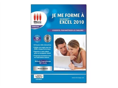 Je Me Forme À Microsoft Excel 2010 - Version Boîte - 1 Utilisateur - Dvd - Win)